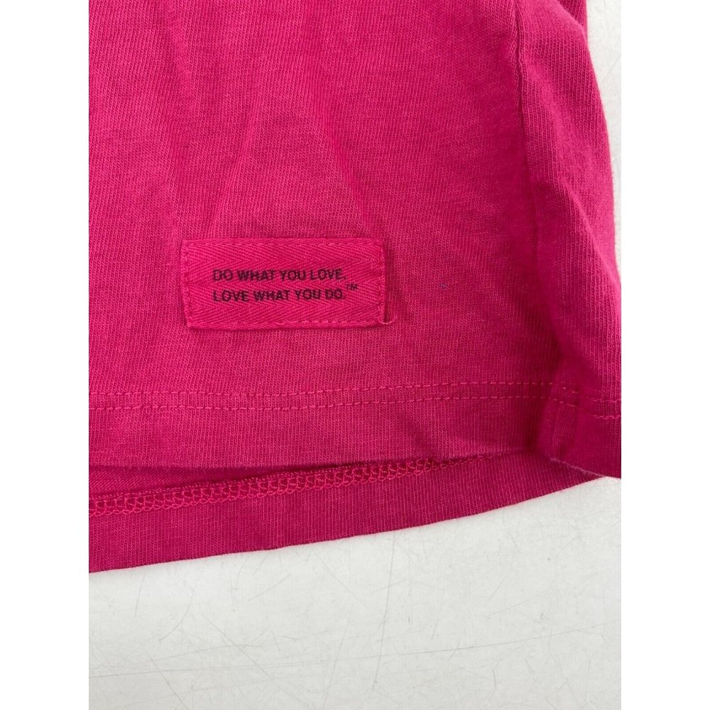 Life is Good Wine Glass Pink Short Sleeve Graphic Print T Shirt Tee Size Small - Picture 8 of 12